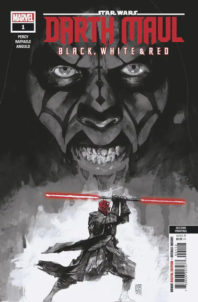 Darth Maul Black, White, And Blood #1 2nd Printing