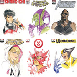 6 Set Momoko Variants Cover [ Set #1 ] W/ Rated Comics Backer - Marvel Comics